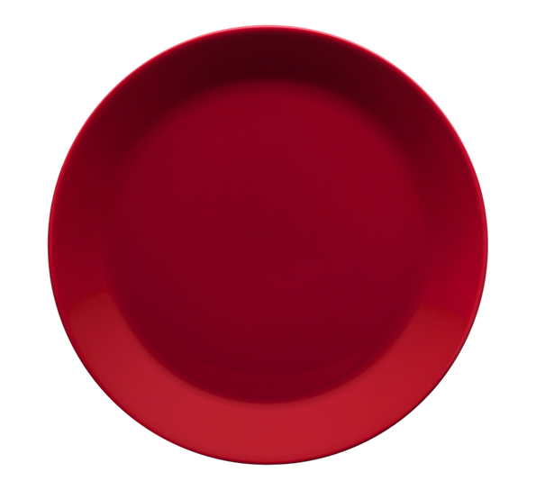 Teema asjett 21 cm rød fra Iittala