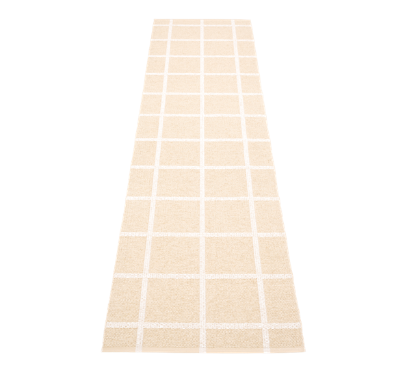 Ada matte cream 70x300cm fra Pappelina