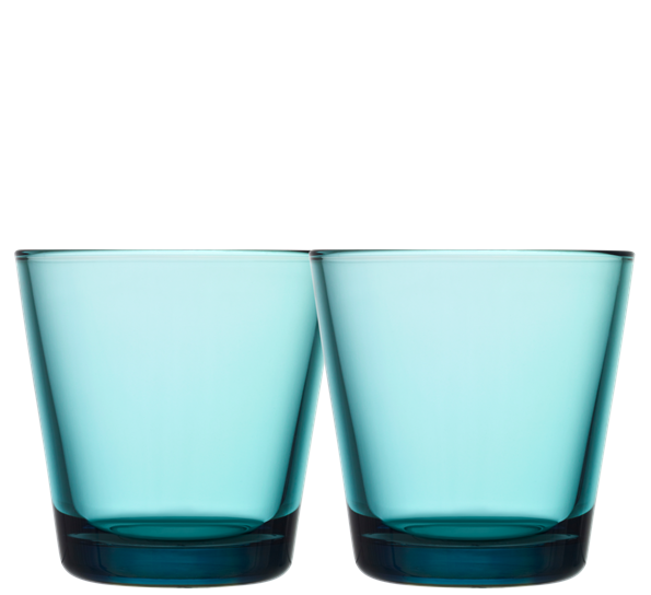 Kartio vannglass 21 cl 2-pk sjøblå fra Iittala