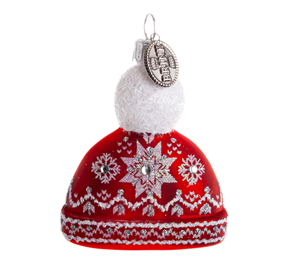 Julekule selbulue 6 cm rød fra Brink Nordic