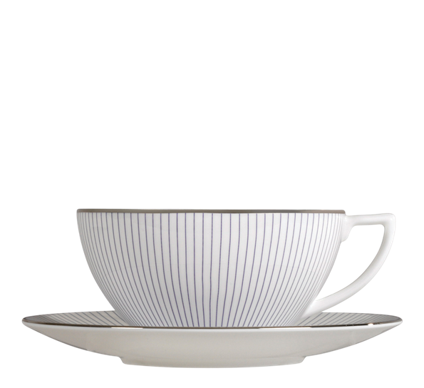 JC Pinstripe tekopp med skål 15 cl fra Wedgwood