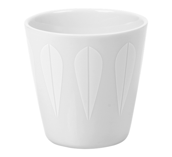 Lotus trends krus 25 cl hvit fra Lucie Kaas