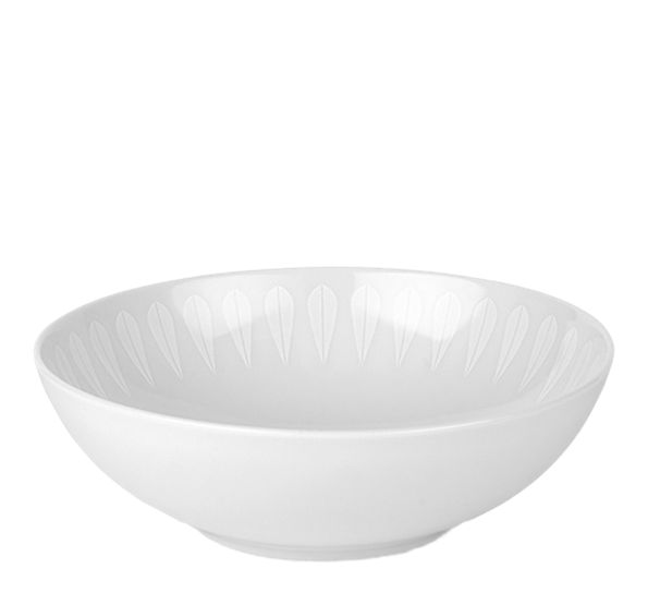 Lotus trends tallerken dyp 18 cm hvit fra Lucie Kaas