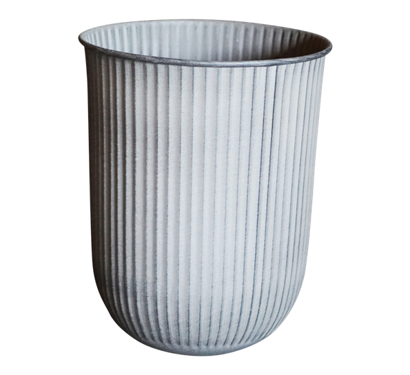 Out Stripe utekrukke med striper H50 cm Ø40 cm lys grå fra DBKD