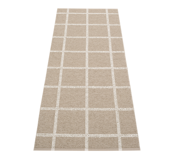 Ada matte mørk lin 70x225cm fra Pappelina