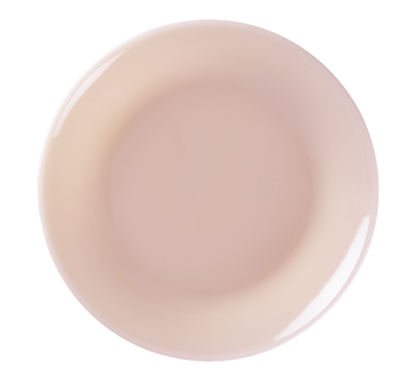 Milk asjett 20,5 cm fersken fra Lucie Kaas