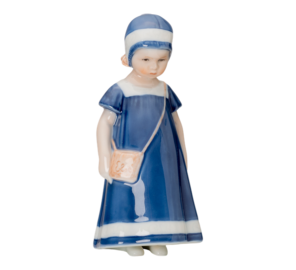 Elsa figur i blå kjole 17 cm fra Royal Copenhagen