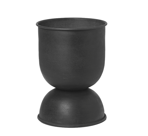 Hourglass krukke liten ø30 h42,5 sort fra Ferm Living