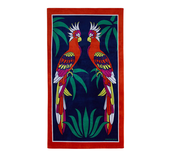 Parrots strandhåndkle 101x177 cm fra Jonathan Adler