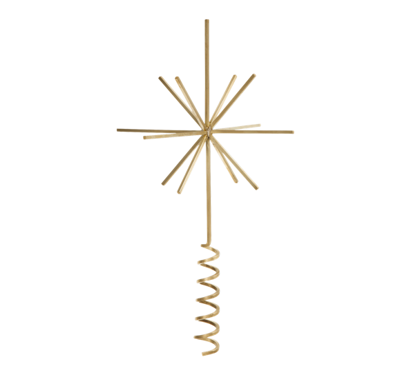 Toppstjerne 30 cm messing fra Ferm Living