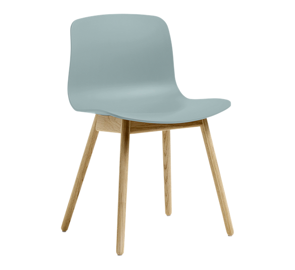 AAC12 stol lakkert eik dusty blue fra HAY