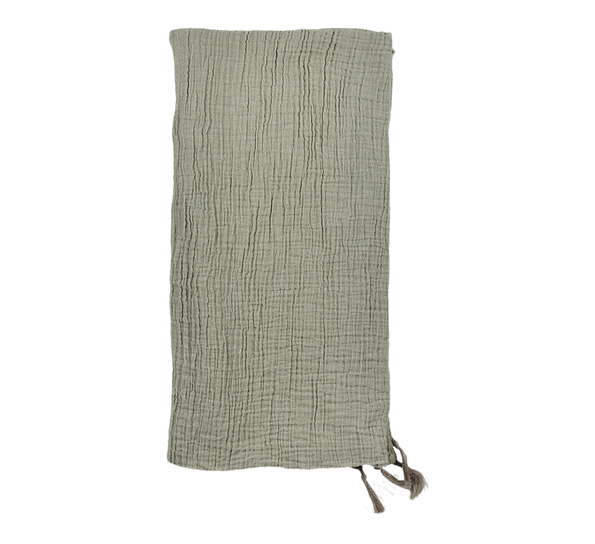 Sengeteppe Poetry tea green 240x260 cm fra Södahl