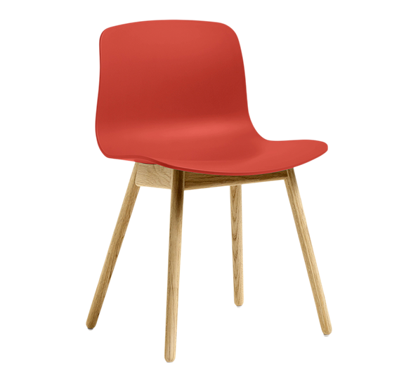 AAC12 stol lakkert eik varm rød fra HAY