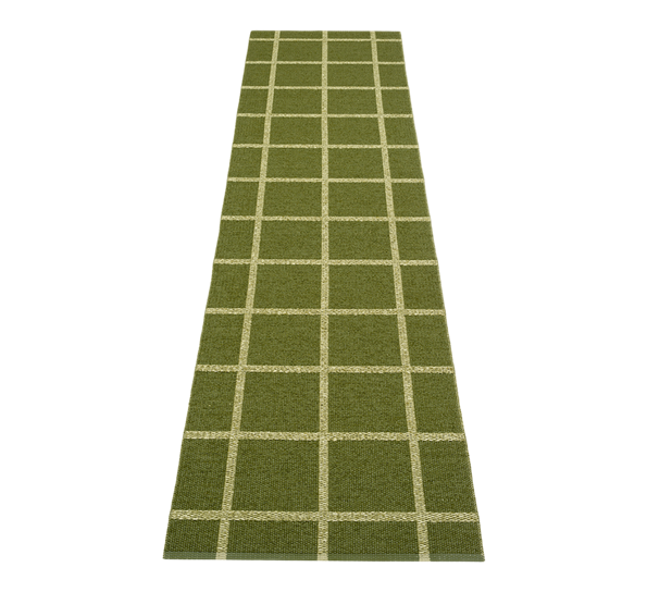 Ada matte mørk oliven 70x300cm fra Pappelina