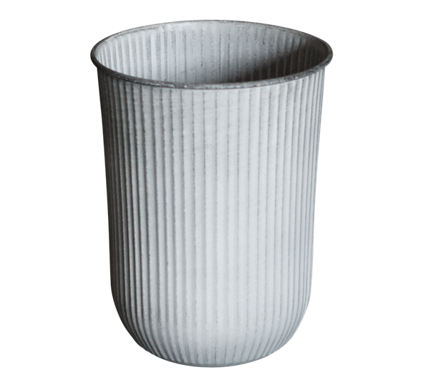 Out Stripe utekrukke med striper H40 cm Ø40 cm lys grå fra DBKD