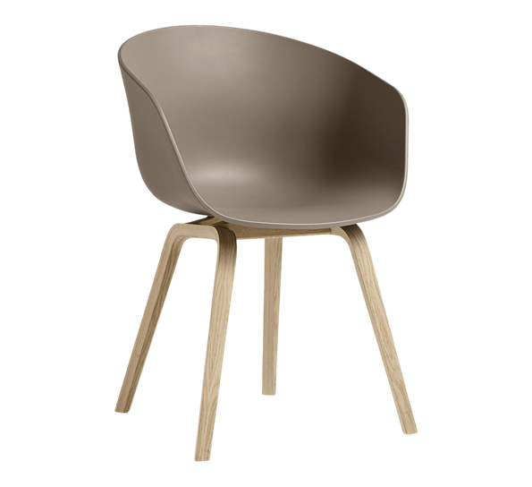 AAC22 stol lakkert eik khaki fra HAY