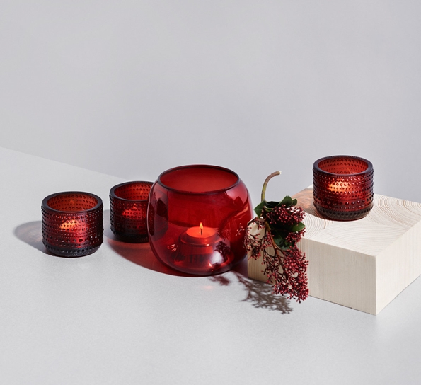 Kaasa Telyslykt Tranebær 141X115mm fra Iittala