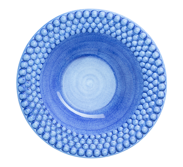 Bubbles tallerken dyp 25 cm 60 cl lys blå fra Mateus