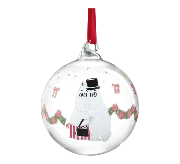 Mummi julekule 7 cm Krans fra Muurla