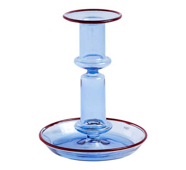 Flare lysestake medium lys blå fra HAY