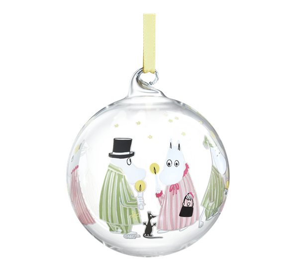 Mummi julekule 9 cm Pyjamas fra Muurla