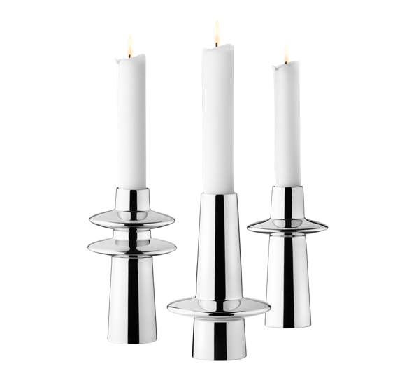 Ellipse lysestake 3 stk fra Georg Jensen