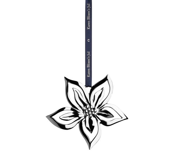 Karen Blixen julerose stor forsølvet fra Rosendahl