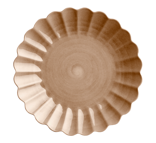 Oyster tallerken 28 cm cinnamon fra Mateus