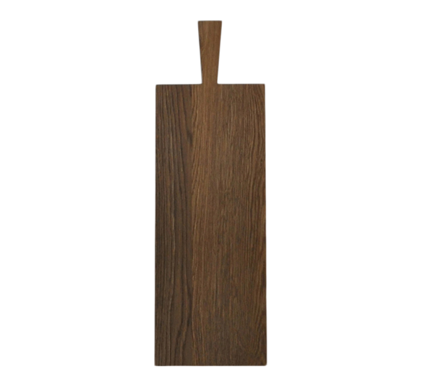 Skjærebrett langt 80x21 cm oljet eik mørk fra Raumgestalt