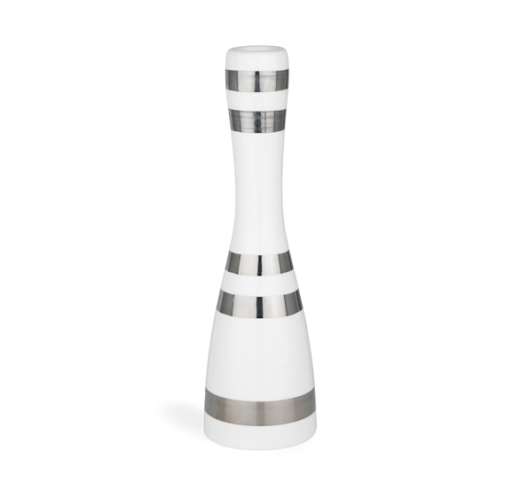 Omaggio lysestake stor sølv 24 cm fra Kähler