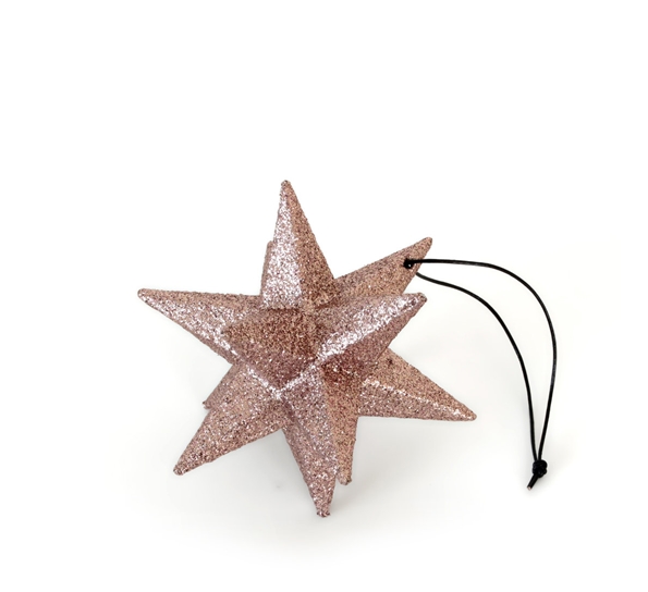 <p>Polygon star rose gold juletrepynt Nordstjerne</p>
