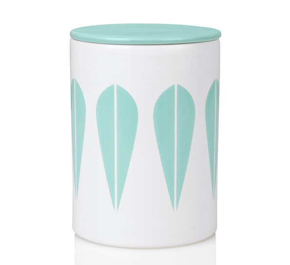 Lotus oppbevaringskrukke 16 cm mintgrønn fra Lucie Kaas