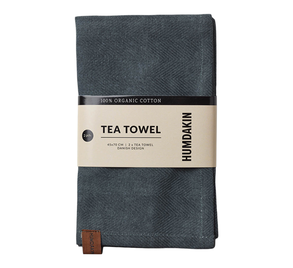 Organic kjøkkenhåndkle 2-pk green seaweed fra Humdakin