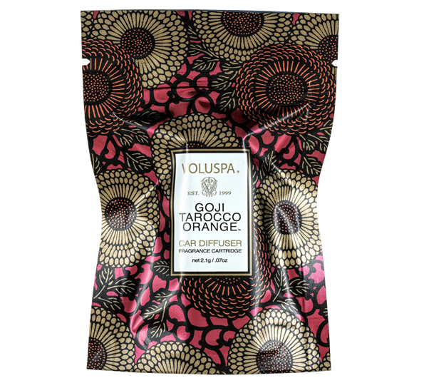 Reiseduftspreder refill goji tarocco orange fra Voluspa