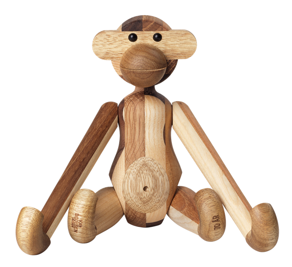 Ape jubileumsutgave stor blandet trevirke fra Kay Bojesen