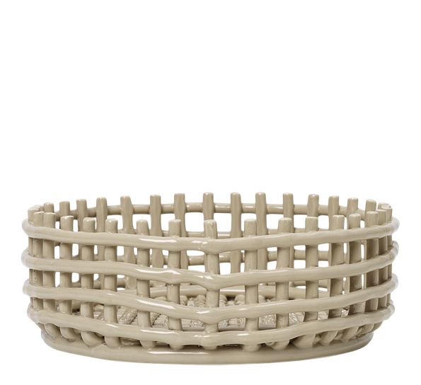 Ceramic centrepiece skål cashmere fra Ferm Living