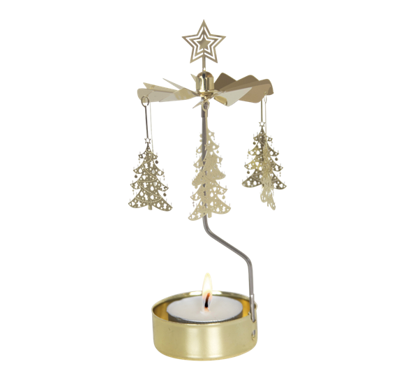 Englespill juletrær gull fra Pluto Design