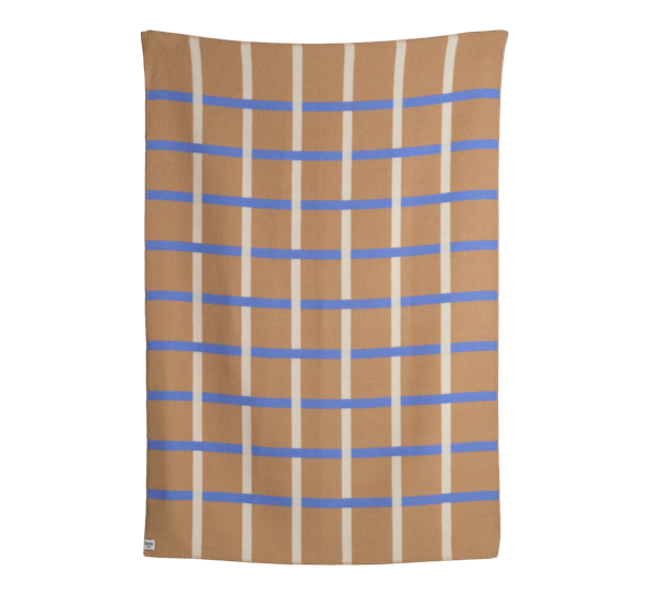 Knut lammeullspledd taupe 135x200 cm fra Røros Tweed