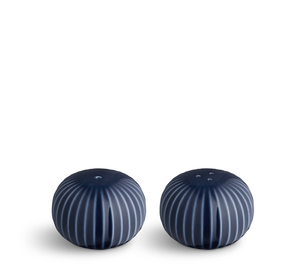 Hammershøi salt- og pepperbøsse indigo fra Kähler