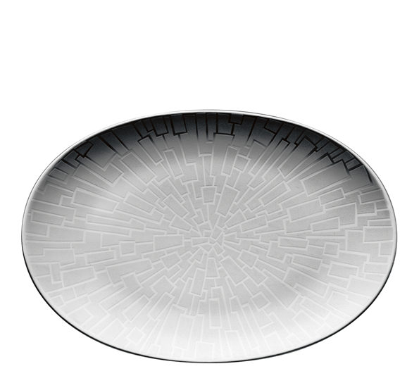 TAC Skin Platin fat ovalt 18 cm fra Rosenthal