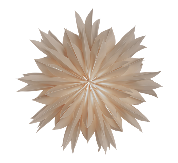 Athena adventsstjerne 50 cm beige fra Watt & Veke