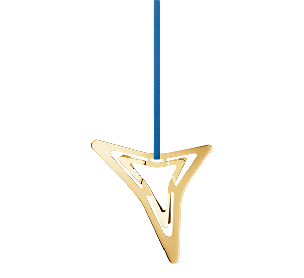 CC 2021 juleornament tretakket stjerne gull fra Georg Jensen