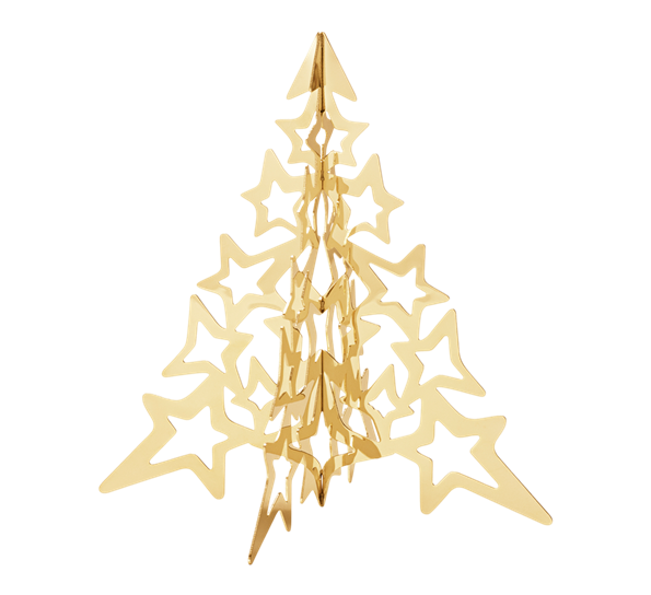 CC 2021 juletre stjerne gull lite fra Georg Jensen
