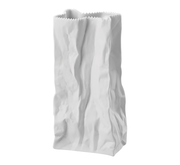 Do Not Litter posevase hvit 22 cm fra Rosenthal