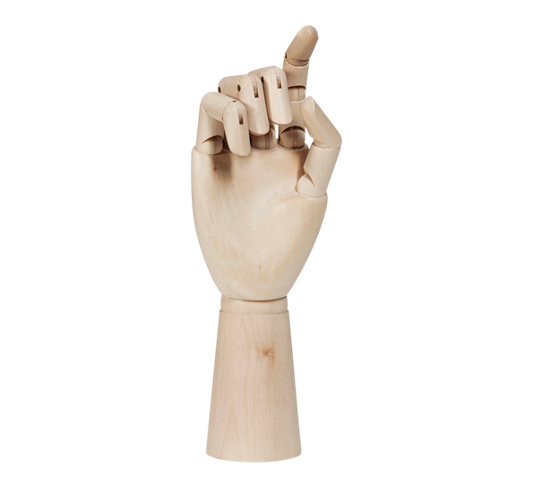 Wooden hand stor fra HAY