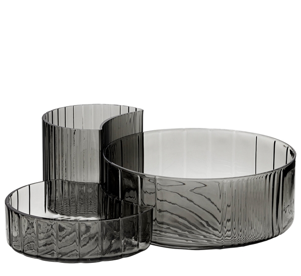 Concha skål 3 stk sort fra AYTM