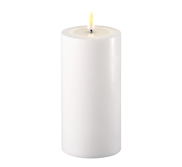 Real Flame LED-kubbelys 7,5x15 cm hvit fra Deluxehomeart