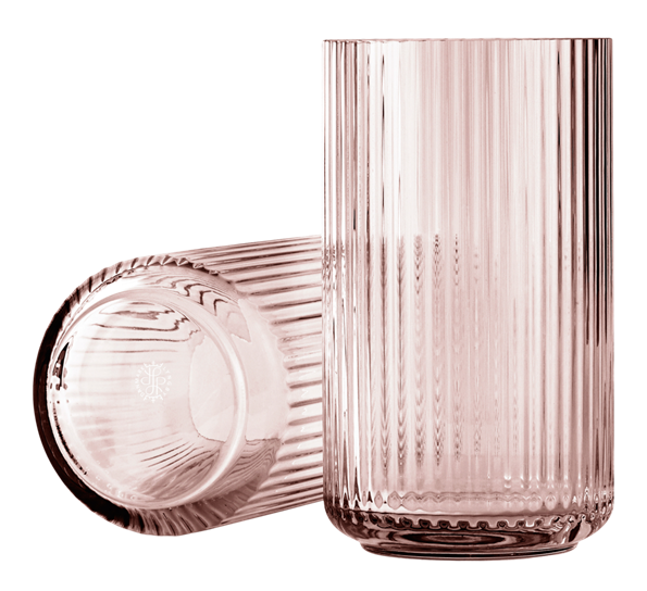 Lyngbyvase glass 25 cm burgunder fra Lyngby Porcelæn