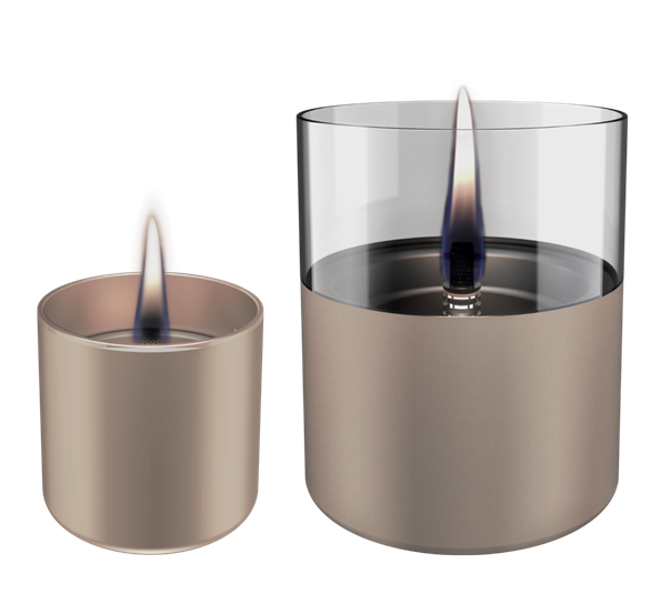 Lilly 8 & 10 lykt champagne fra Tenderflame