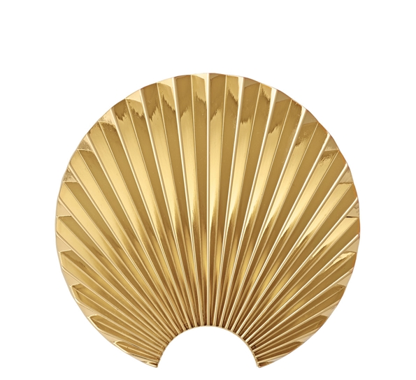 Concha knagg veggdekorasjon 12 cm gull fra AYTM